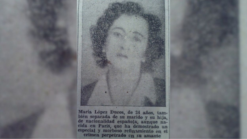 María López Ducós fue detenida y condenada por homicidio tras cometer el crimen del Cine Oriente.