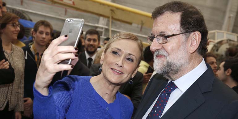 Imagen de archivo de Cristina Cifuentes y Mariano Rajoy