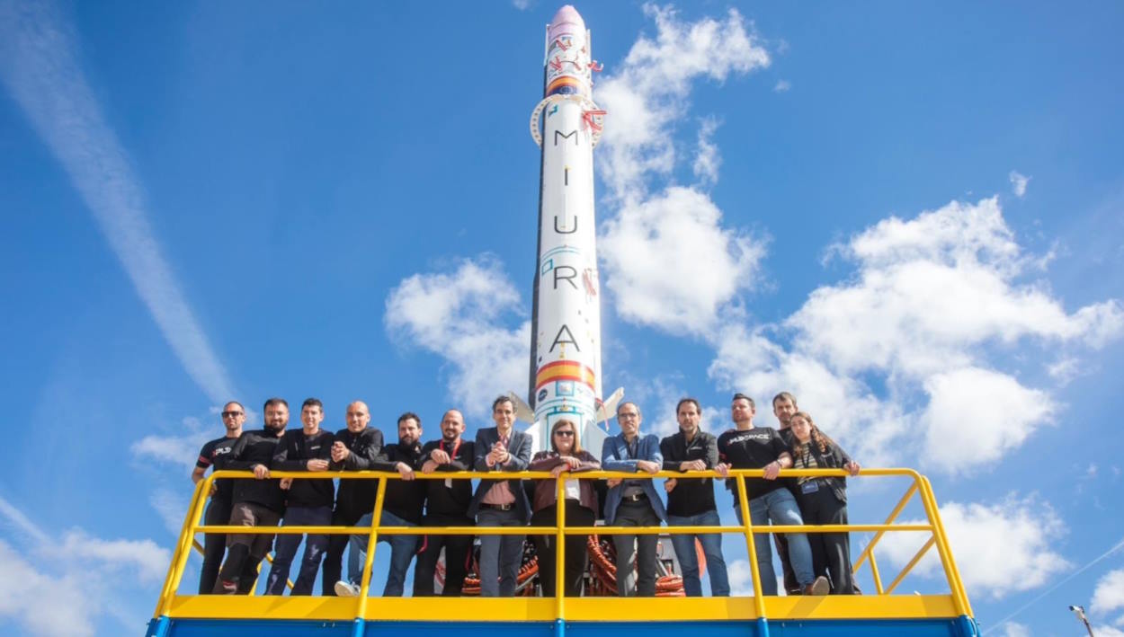 El equipo de PLD Space en el lanzamiento del Miura 1 al espacio. EP