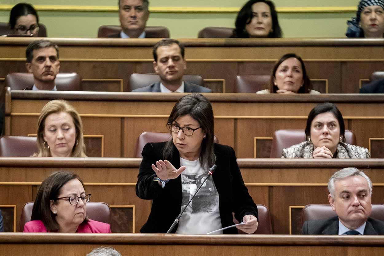 La diputada del PP, Ana Belén Vázquez, interviene durante la sesión plenaria en el Congreso de los Diputados,