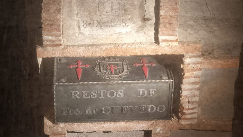 Restos de Francisco de Quevedo en la Iglesia de San Andrés. Turismo Villanueva de los Infantes