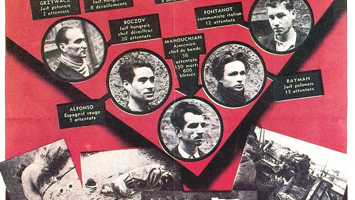 Afiche de propaganda alemán en Francia durante la Ocupación nazi