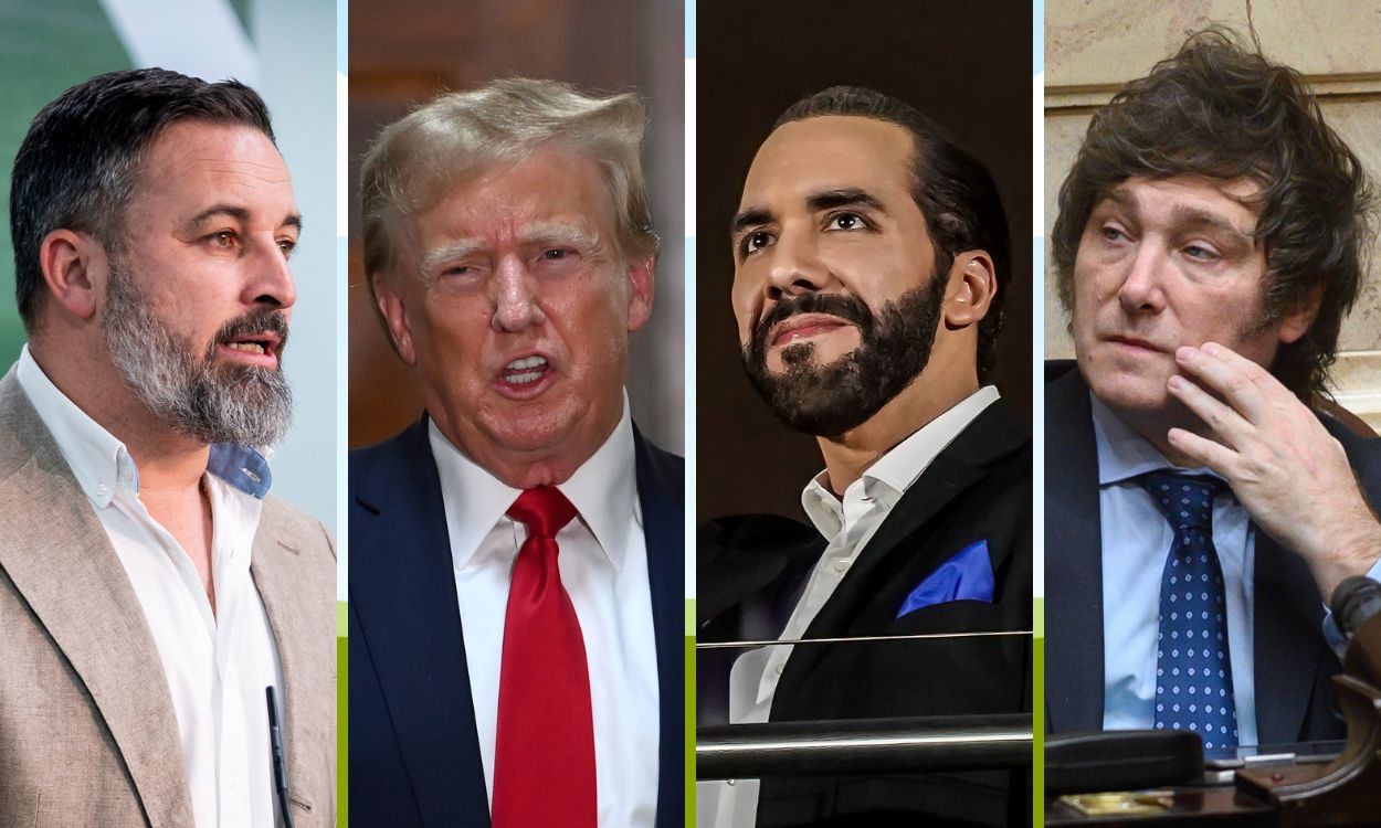 Santiago Abascal, Donald Trump, Nabil Bukele y Javier Milei . EP