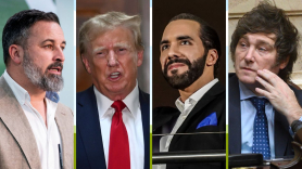 Santiago Abascal, Donald Trump, Nabil Bukele y Javier Milei . EP