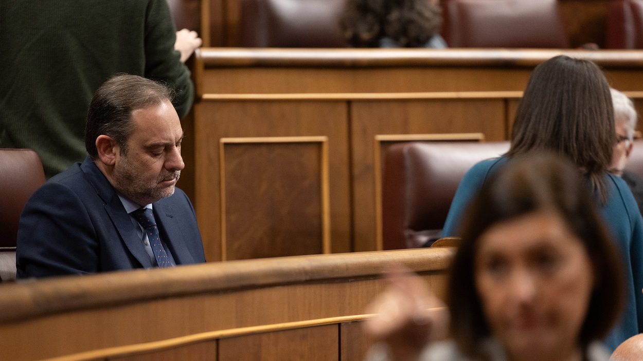 José Luis Ábalos en el Congreso de los Diputados. EP