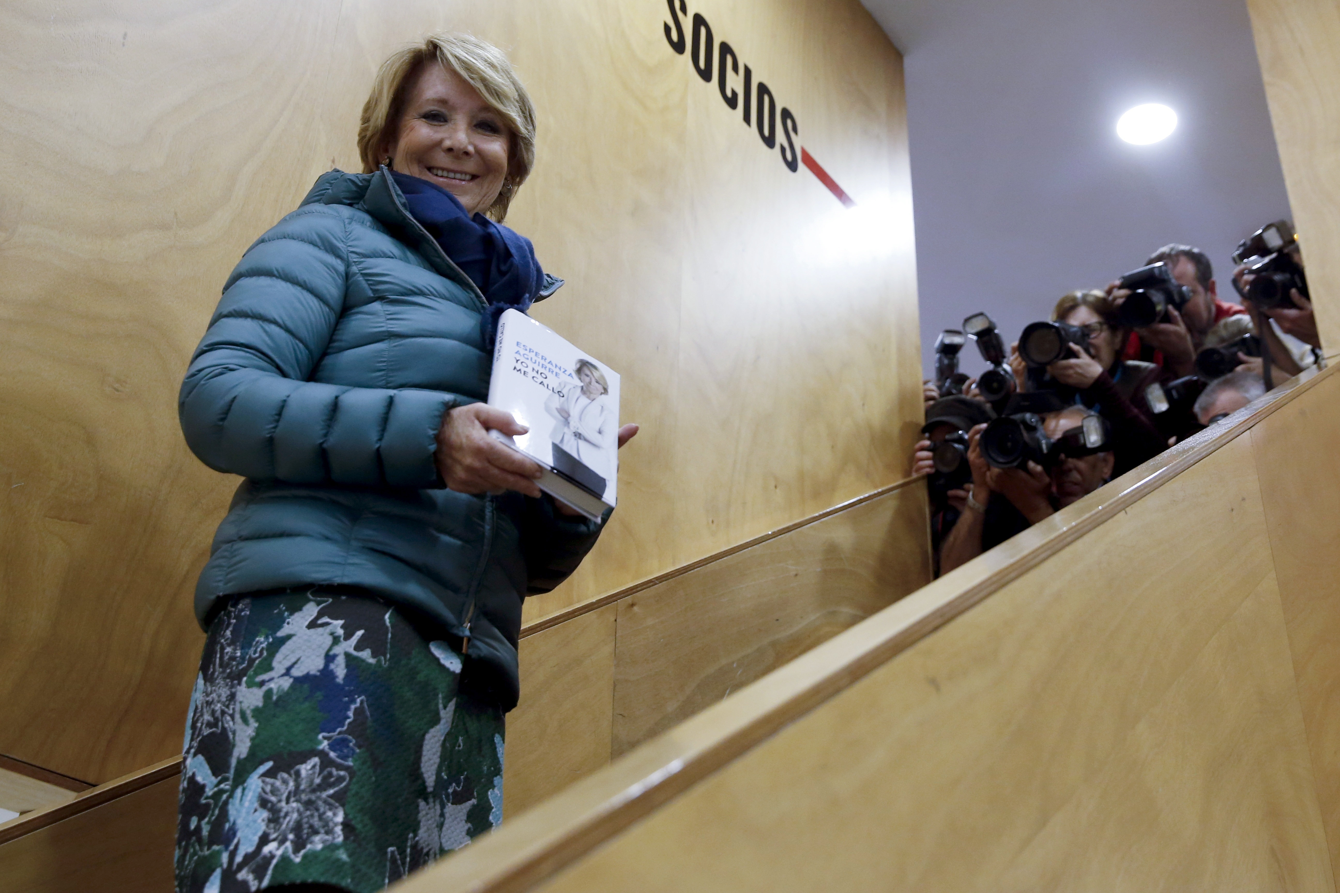 Aguirre el día de la presentación de su libro ante los medios. Foto Grupoppmadrid.es