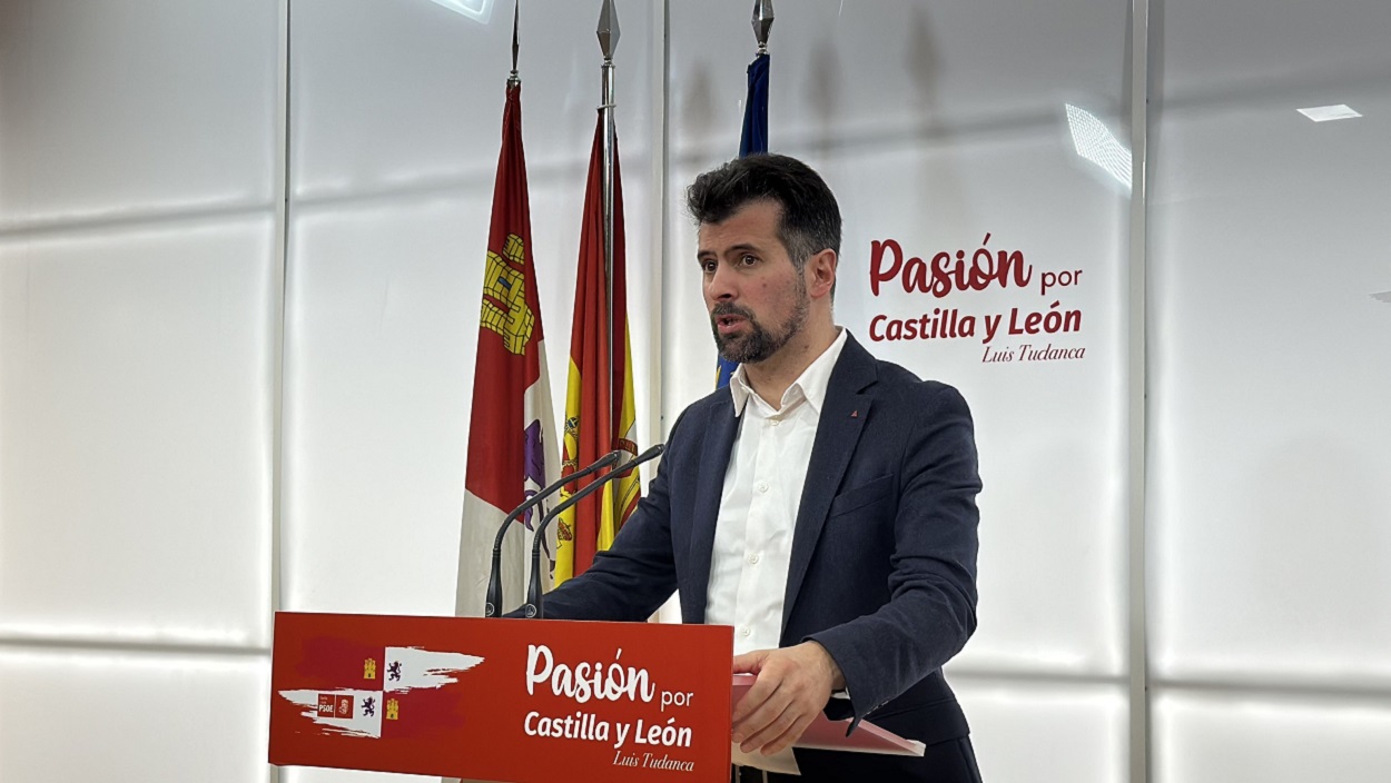 El secretario general del PSOE en Castilla y León, Luis Tudanca. EP.