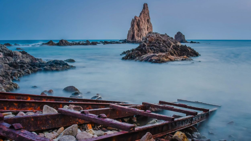 El Arrecife de las Sirenas situado en los alrededores de Níjar, Almería.