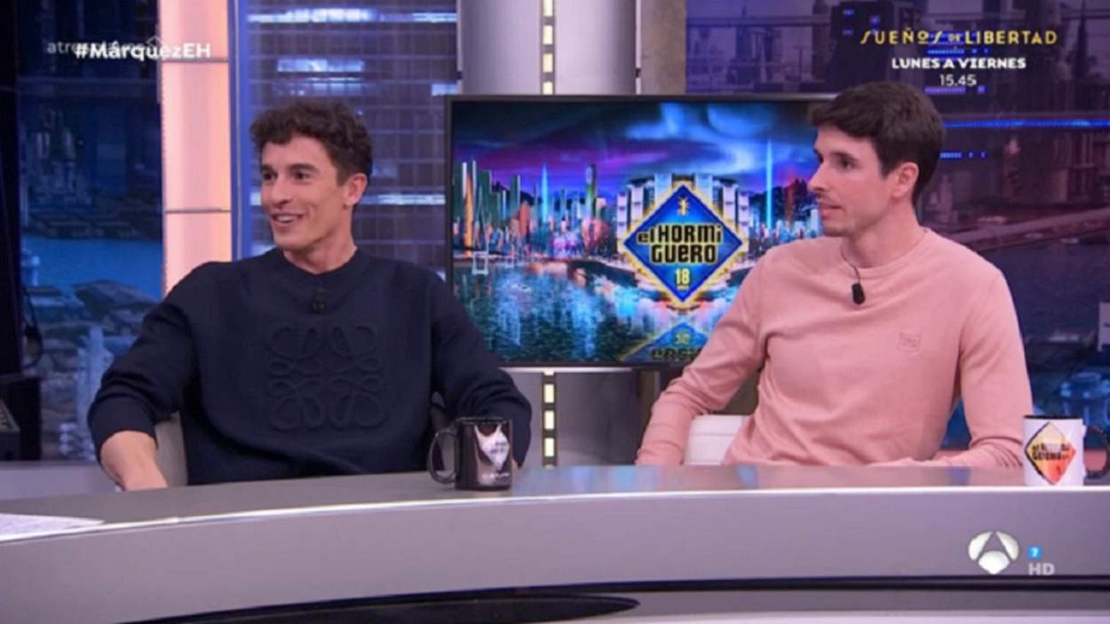 Marc y Ález Márquez se sientan con Pablo Motos en 'El Hormiguero'. Antena 3