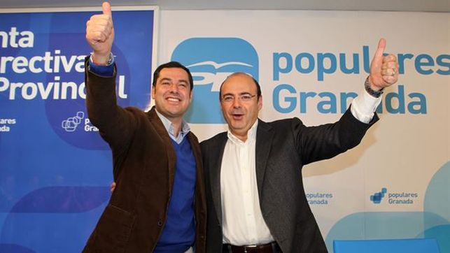Juanma Moreno y Sebastian Pérez. PP-Granada. Juanma Moreno y Sebastian Pérez. PP-Granada.