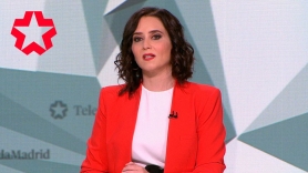 Isabel Díaz Ayuso en Telemadrid.