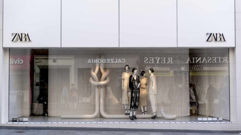 Escaparate de una tienda de Zara, marca del Grupo Inditex. EP