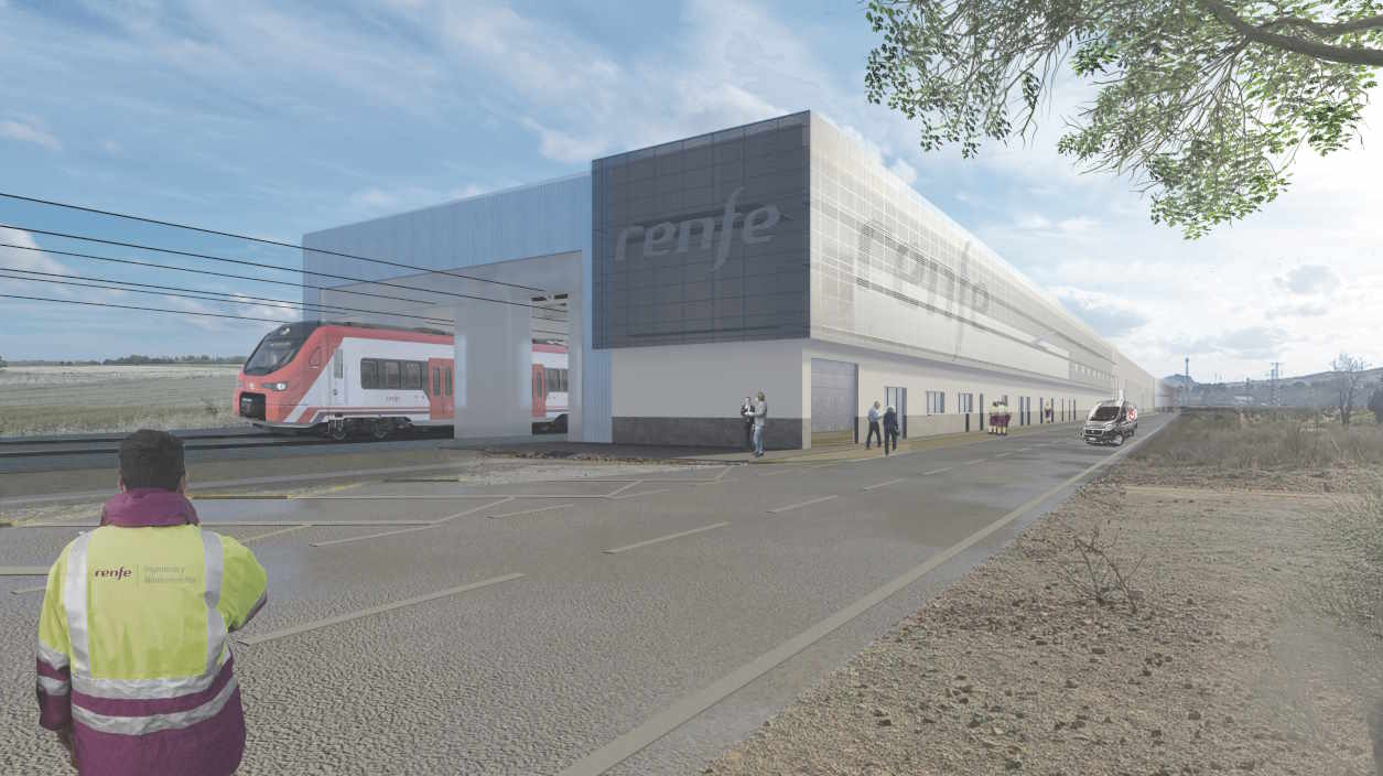 Futuro centro de mantenimiento de Renfe en Aranjuez