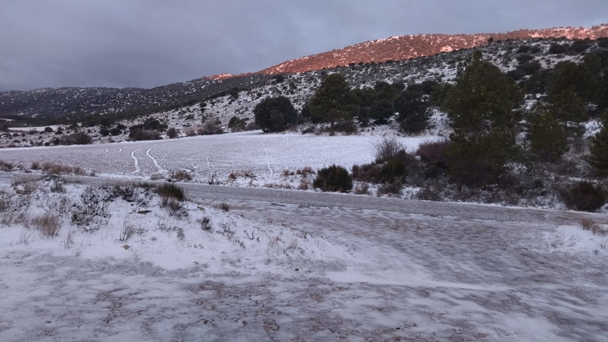 Campo nevado en Castilla y León. EP
