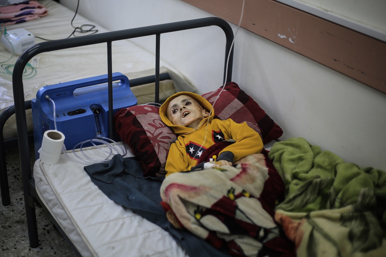 Imagen de un niño en un hospital de Rafah (Foto: EP)