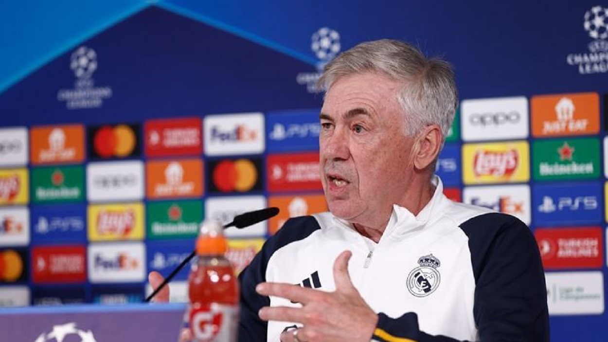 El entrenador del Real Madrid, Carlo Ancelotti. EP