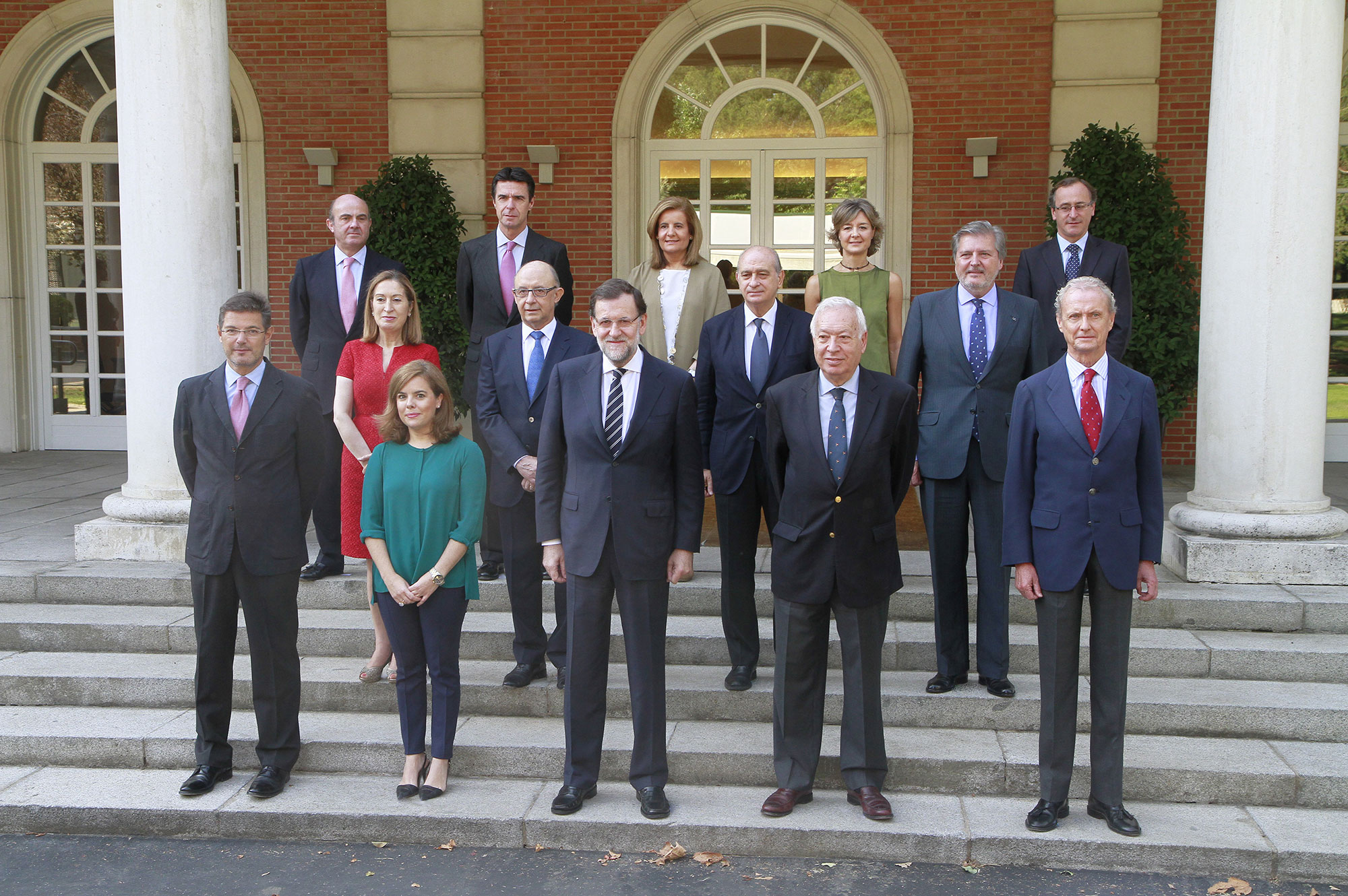 El Consejo de Ministros en su última imagen oficial..., aún con Soria presente. Foto Gob.es