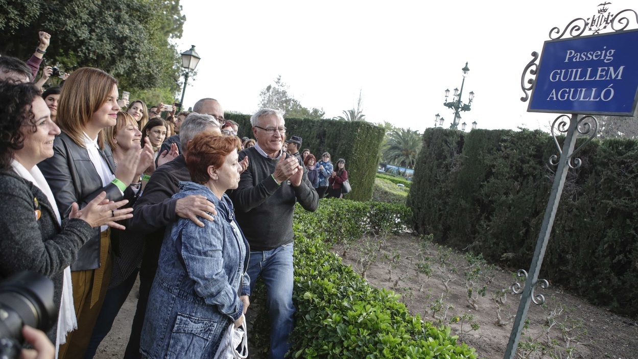 Inauguración del Paseo Guillem Agulló en los Jardines de Viveros de Valencia. Europa Press