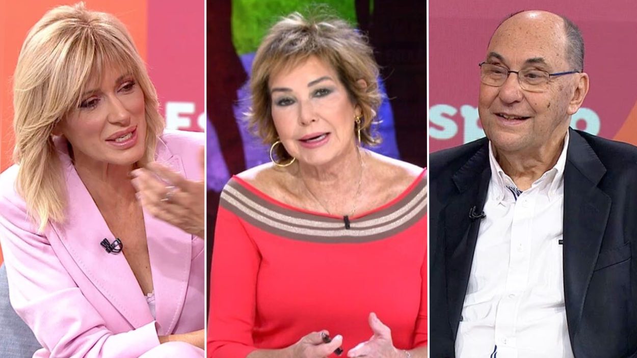 Susanna Griso, Ana Rosa Quintana y Alejo Vidal-Quadras. Atresmedia Televisión y Mediaset España