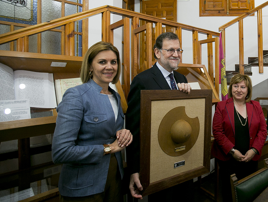 Maria Dolores de Cospel y Mariano Rajoy en Castilla La Mancha