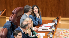 La presidenta de la Comunidad de Madrid, Isabel Díaz Ayuso, en la Asamblea.