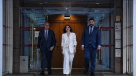 Enrique Ossorio, Isabel Díaz Ayuso y Carlos Díaz-Pache.