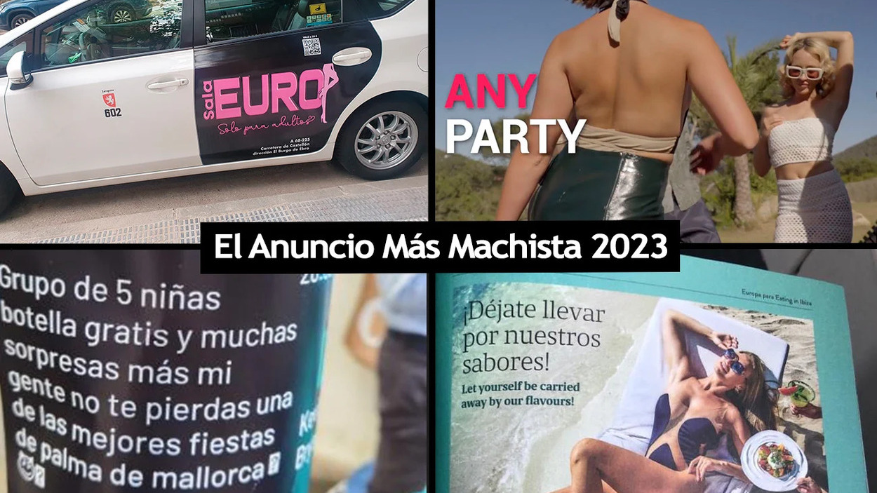 Campaña del 'El Peor (y más Machista) Anuncio del Año 2023'. FACUA