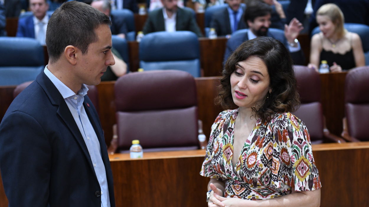 El PSOE pregunta a Ayuso si el fraude de su novio y su piso de un millón de euros tienen relación. EP.