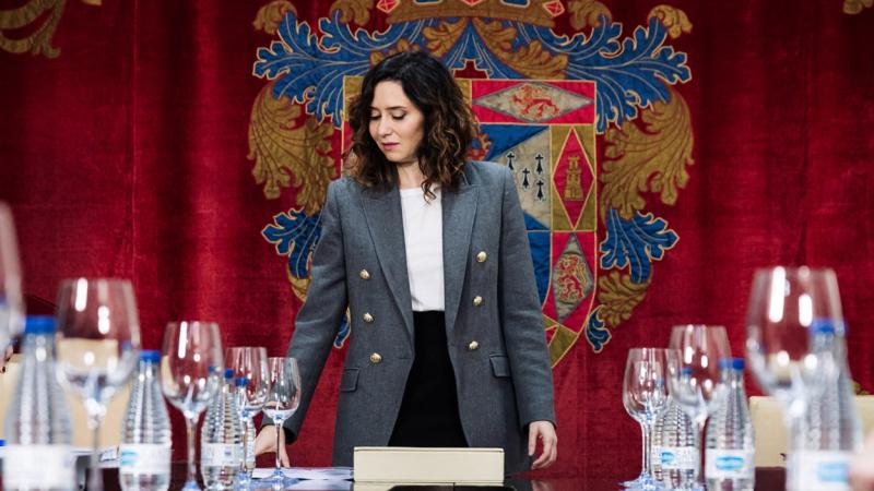 Isabel Díaz Ayuso en el Consejo de Gobierno. EP