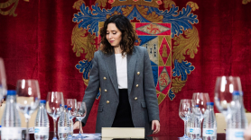 Isabel Díaz Ayuso en el Consejo de Gobierno. EP