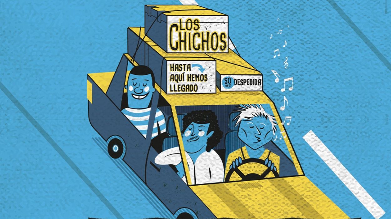 Cartel oficial de la gira de Los Chichos, 'Hasta aquí hemos llegado'. EP.