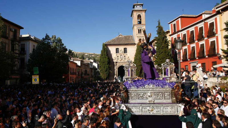 Semana Santa en la ciudad andaluza de Granada. EP