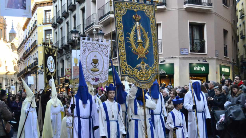 Procesión de Semana Santa en Zaragoza. EP