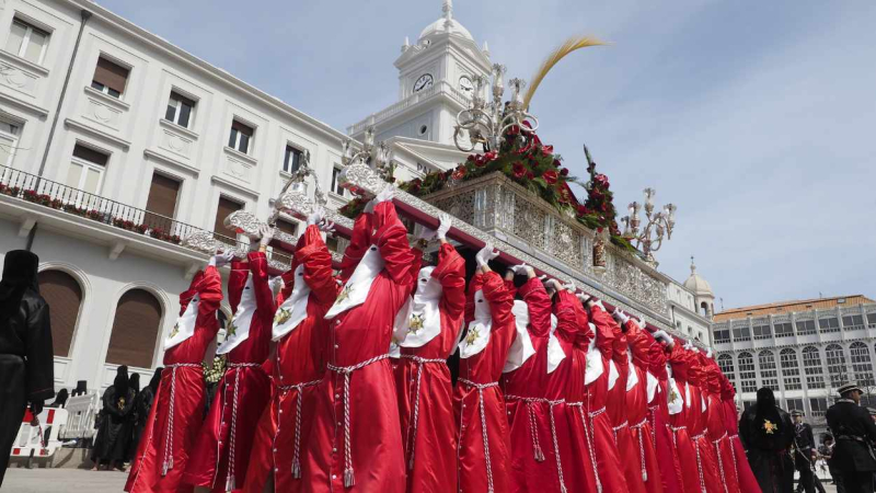 Procesión de Semana Santa en Ferrol. EP