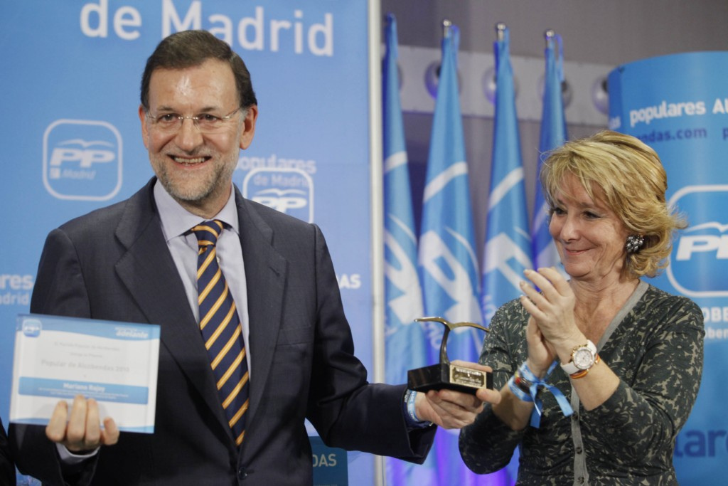 Mariano Rajoy y Esperanza Aguirre.