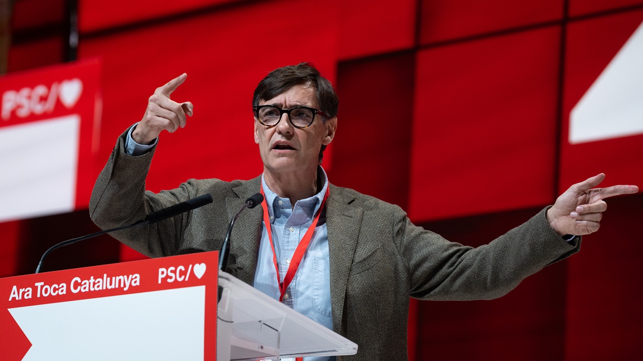 El primer secretario del PSC y candidato a las elecciones catalanas, Salvador Illa. EP