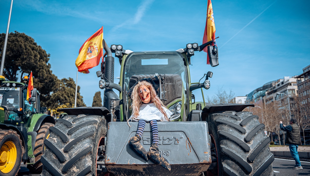 Nueva jornada de protestas agrarias en Madrid. EP