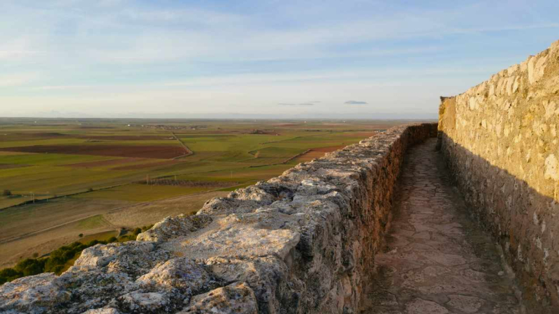 Vistas desde el Castillo de Urueña, Valladolid.
