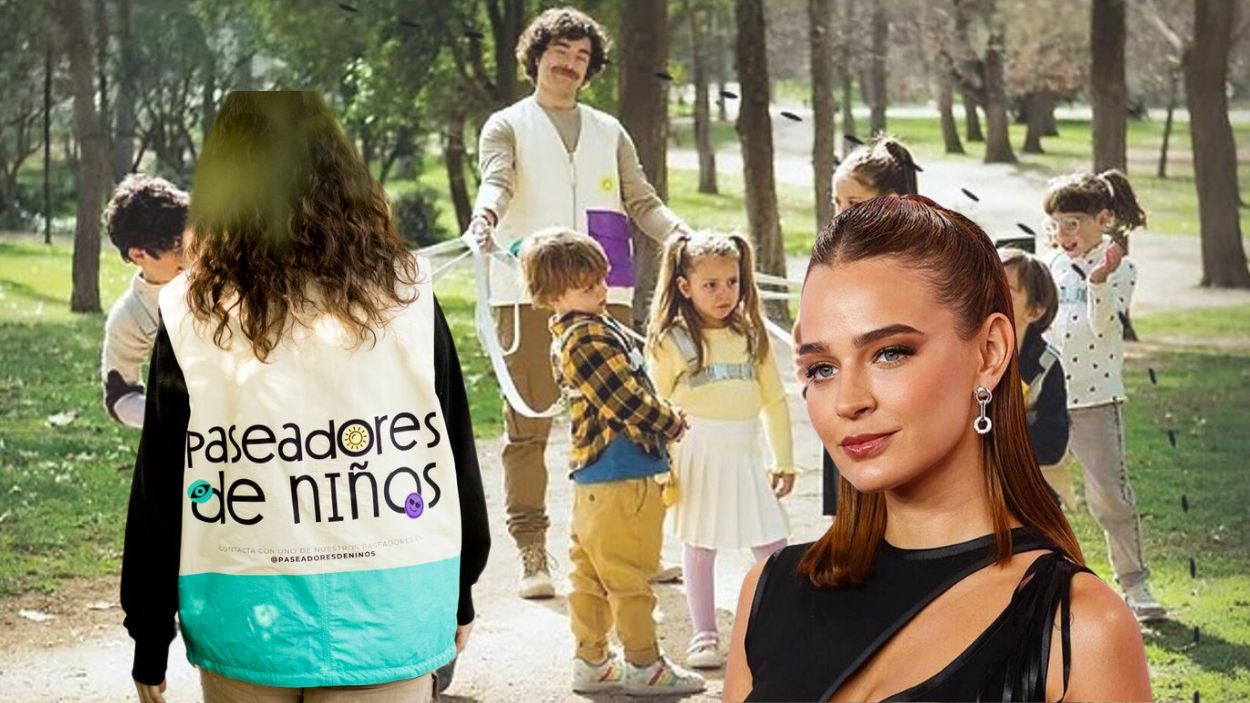 Polémica en redes por la campaña 'paseadores de niños'. Elaboración propia.