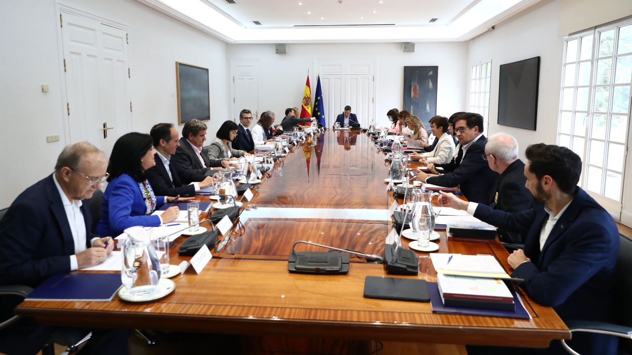 Reunión del Consejo de Seguridad Nacional, presidida por Pedro Sánchez, en octubre de 2022. EP.