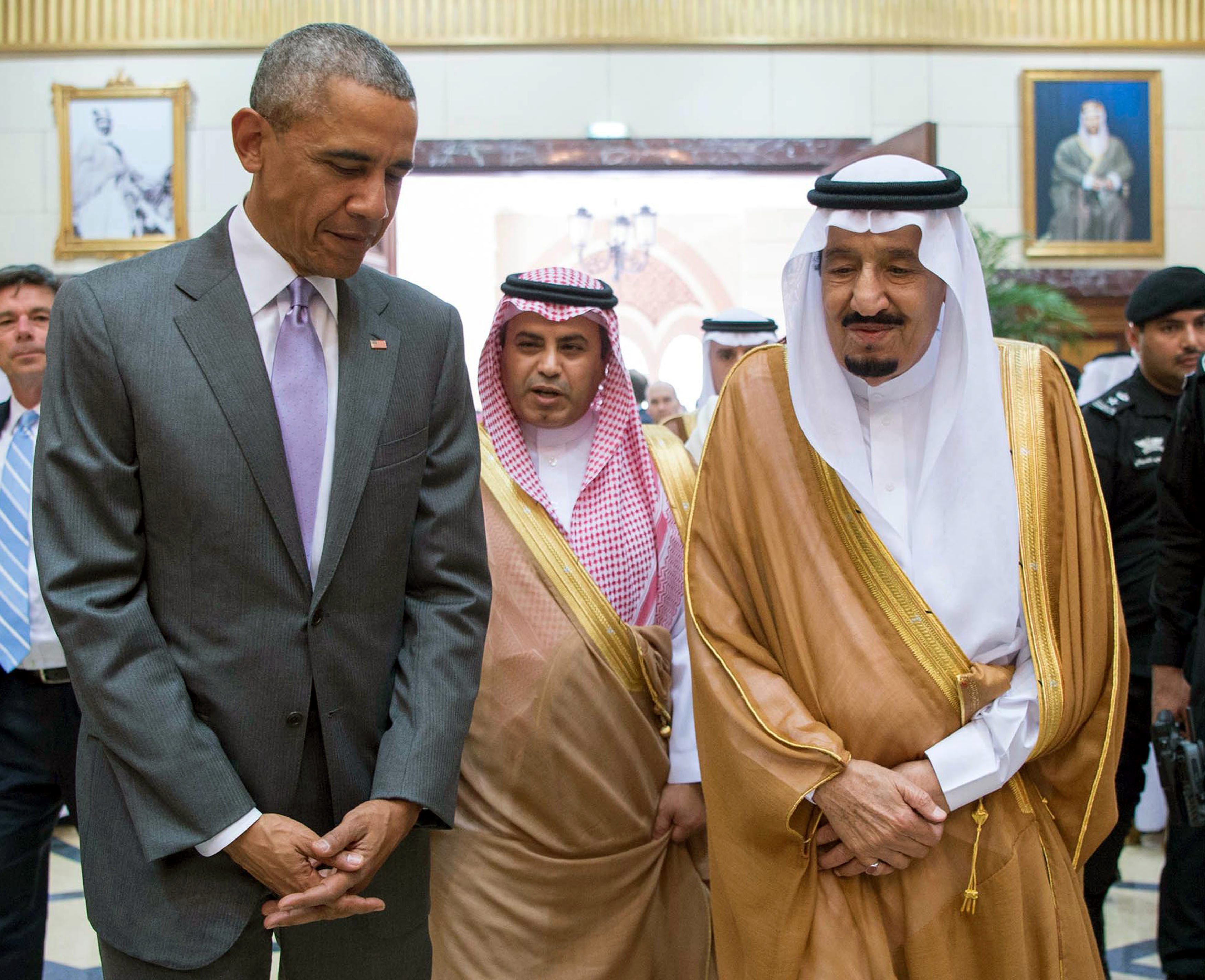 El rey Juan Carlos junto al rey Salman bin Abdul el pasado mayo