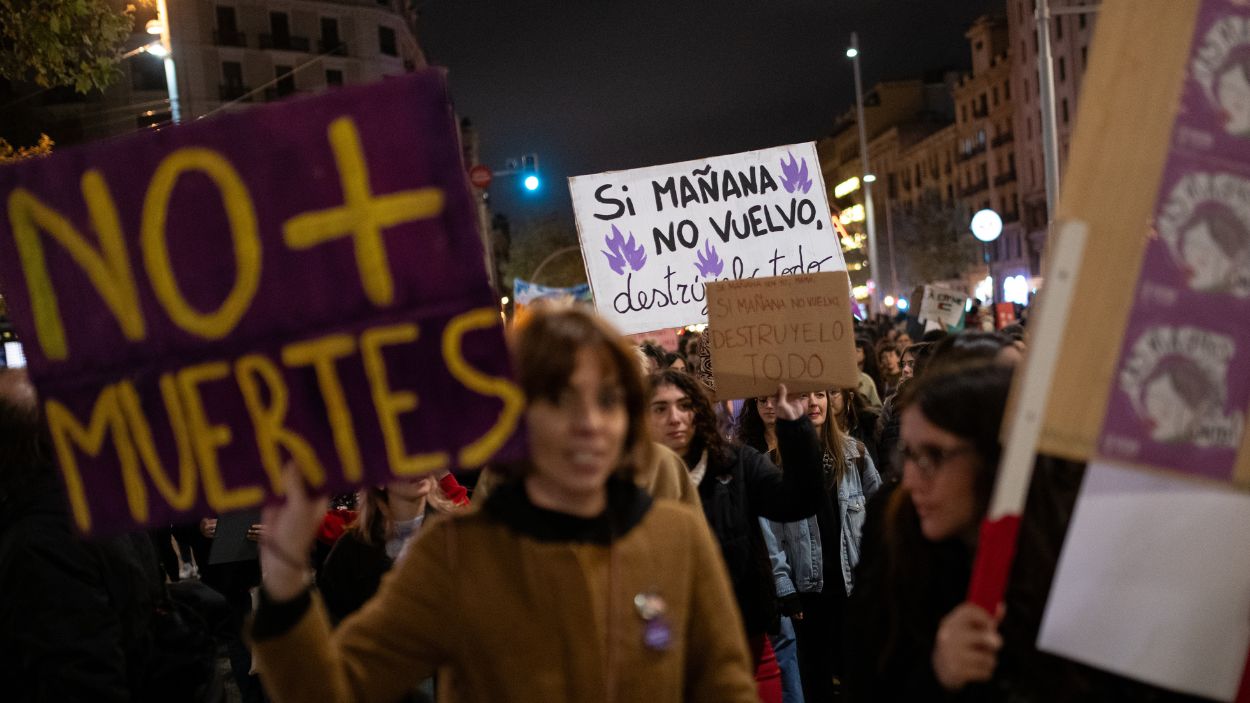 Manifestación en Barcelona por el 25N. EP.