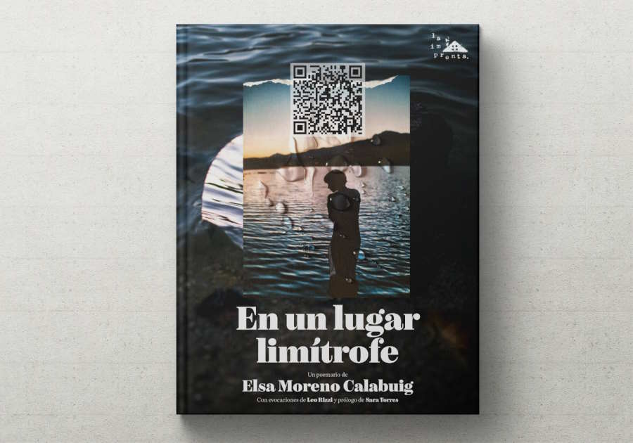 Portada del poemario 'En un lugar limítrofe', de Elsa Moreno