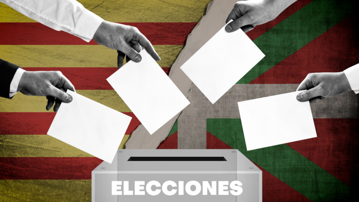 Las encuestas aprietan la lucha electoral en País Vasco y Cataluña. EP.
