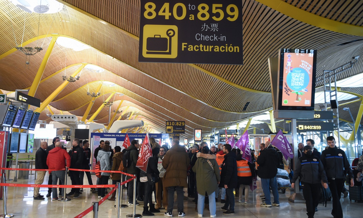 Nueva huelga en Barajas. EP