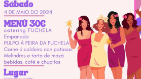 Cartel anunciador de la cena para mujeres de Cerdedo Cotobade