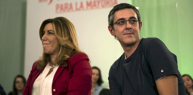 Susana Diaz y Eduardo Madina. EFE
