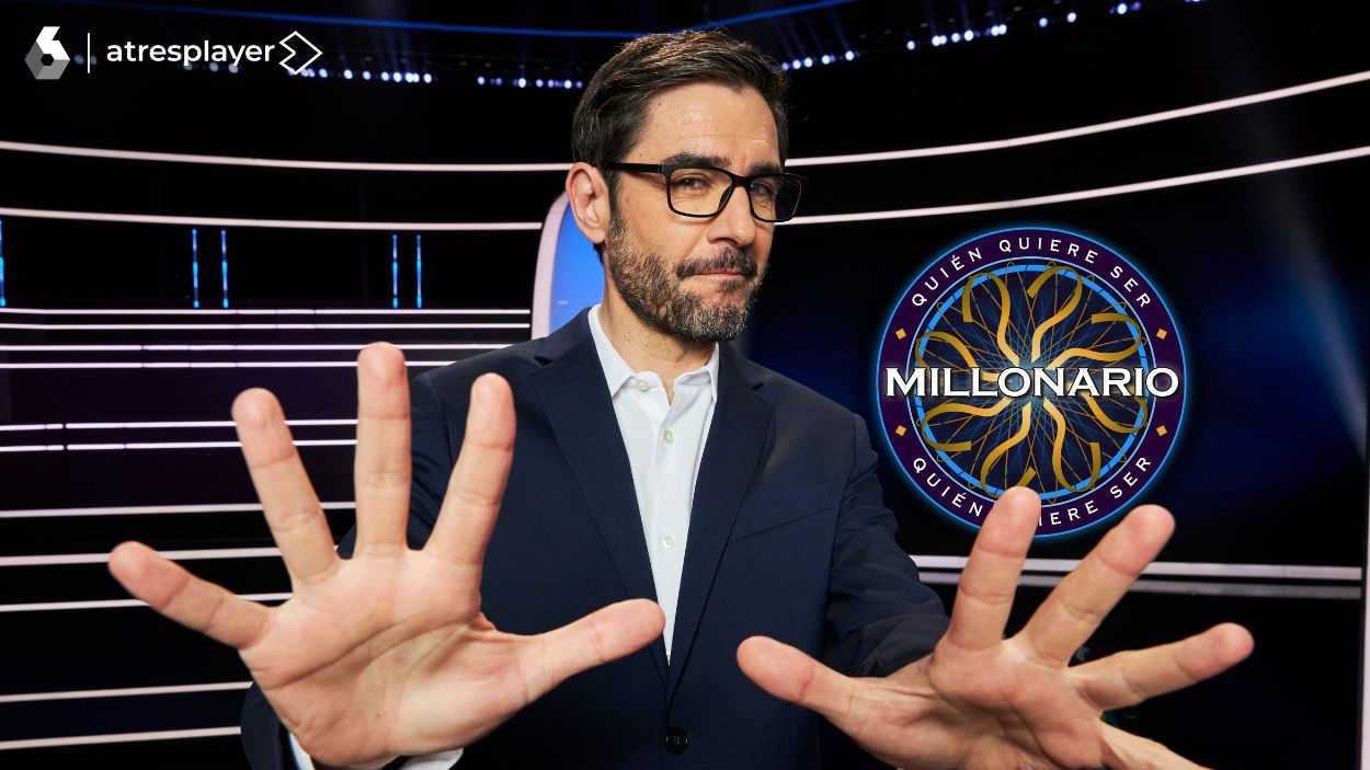 Juanra Bonet presenta la nueva temporada de '¿Quién quiere ser millonario?': "Es un oasis en la televisión". Atresmedia