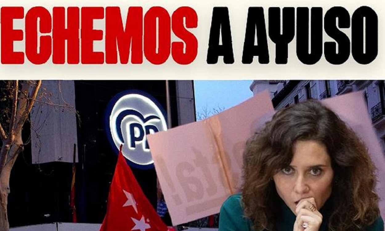 Confirman la fecha de una nueva protestas para exigir la dimisión de la presidenta de Madrid, Isabel Díaz Ayuso