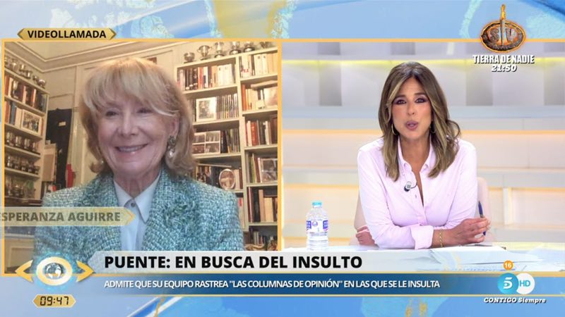 Esperanza Aguirre, en 'La Mirada Crítica'. Mediaset España